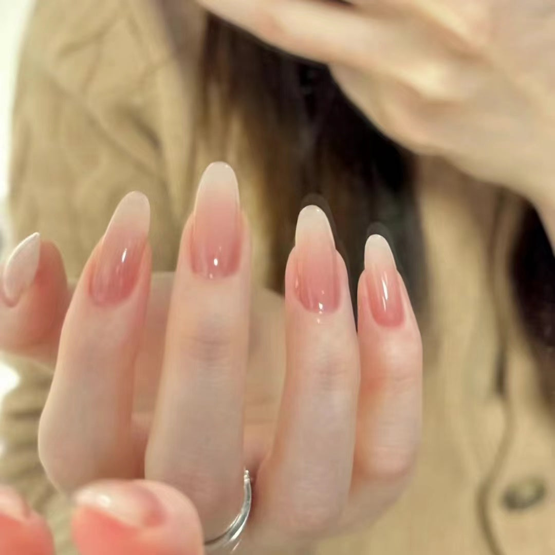 488】ヌーディーカラーシンプル上品ネイルチップ – Dokinail